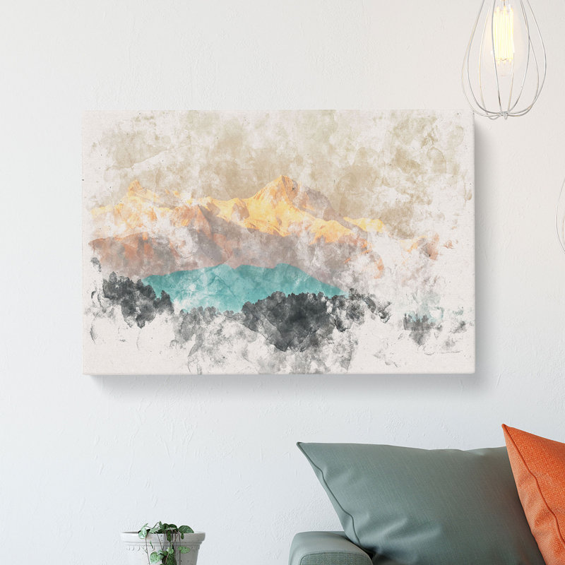 Mountains in Pokhara Nepal - Wrapped Canvas, 40cm H x 60cm W x 3cm D
