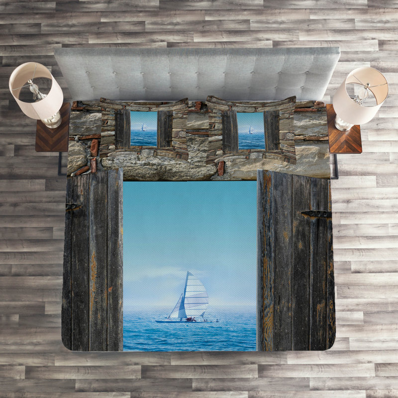 Coastal Polyester Coverlet