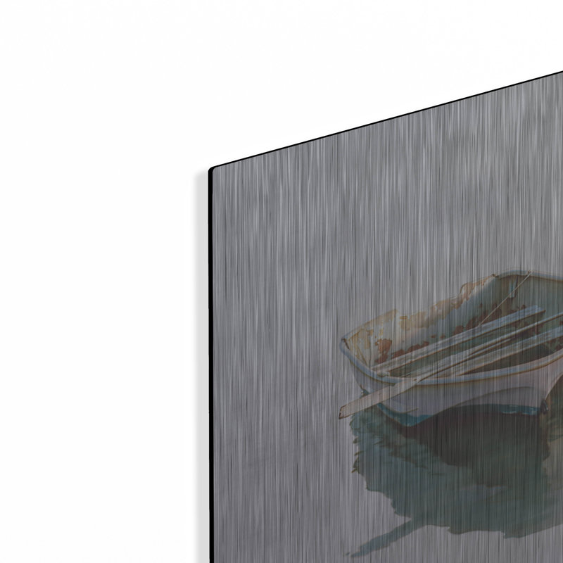 Breakwater Bay «Dawn» par Zhen-Huan Lu, art mural en métal, H 12 po x l 16 po