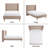 Janine Corduroy Upholstered Wingback Bed with Slat Kit and Solid and Manufactured Wood Frame-749801281-749801282