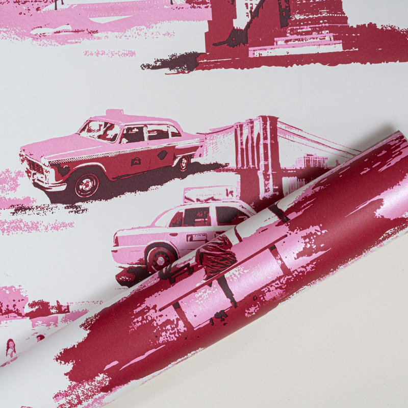  Pink Plain Paste The Wall Wallpaper 98322