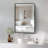Rafuse Accent Mirror High-Strength Tempered Glass and Aluminum Alloy Framed French Cleat Mounted Wall & Bathroom Mirror 3-Year Warranty-1831677966-1831677967