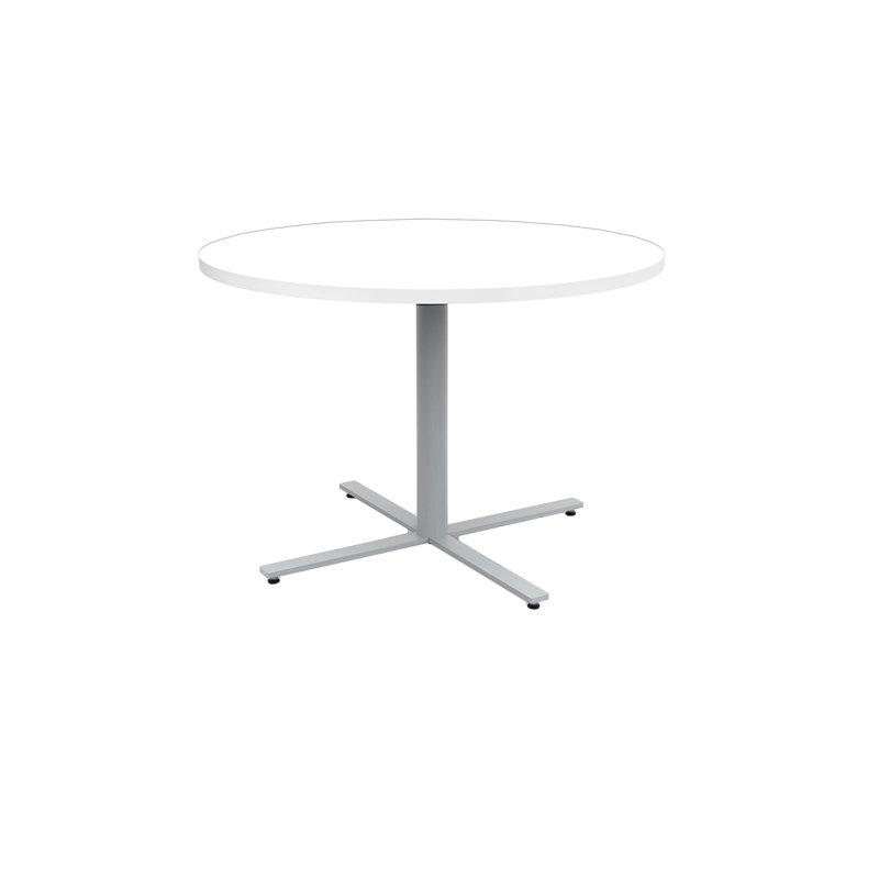 Table basse Jurni, Blanc de designer, H 29 po x L 42 po x l 42 po