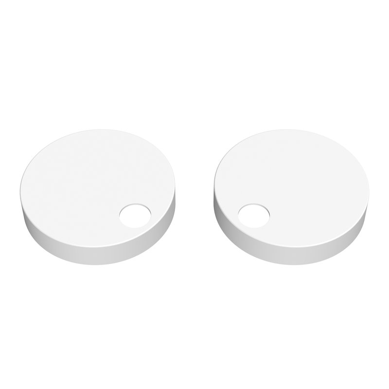 Matt White Toilet Seat Cover Caps, Matte White
