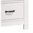 Cassini 21.5" White 2-Drawer Nightstand Bedside Table