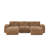 Versatile Velvet U-shaped Sofas, Modern Tufted Design For Home