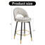 Chaise de bar rotative polyvalente avec un design élégant pour divers environnements-1353922109