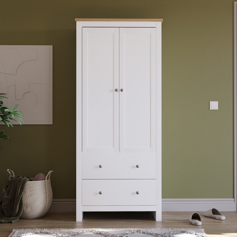 Morley 2 Door Wardrobe, White