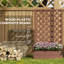 Lit de jardin surélevé en treillis, eau - pour les herbes, 29,5 po x 13,25 po x 53,25 po, lit de jardin à fleur brune avec treillis, 13,25 po de largeur