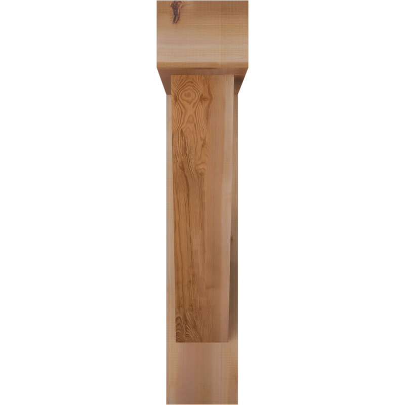 Support de bloc traditionnel avec entretoise décalée, 38 x 34, Cèdre rouge occidental de l 7 1/2 po (lisse)