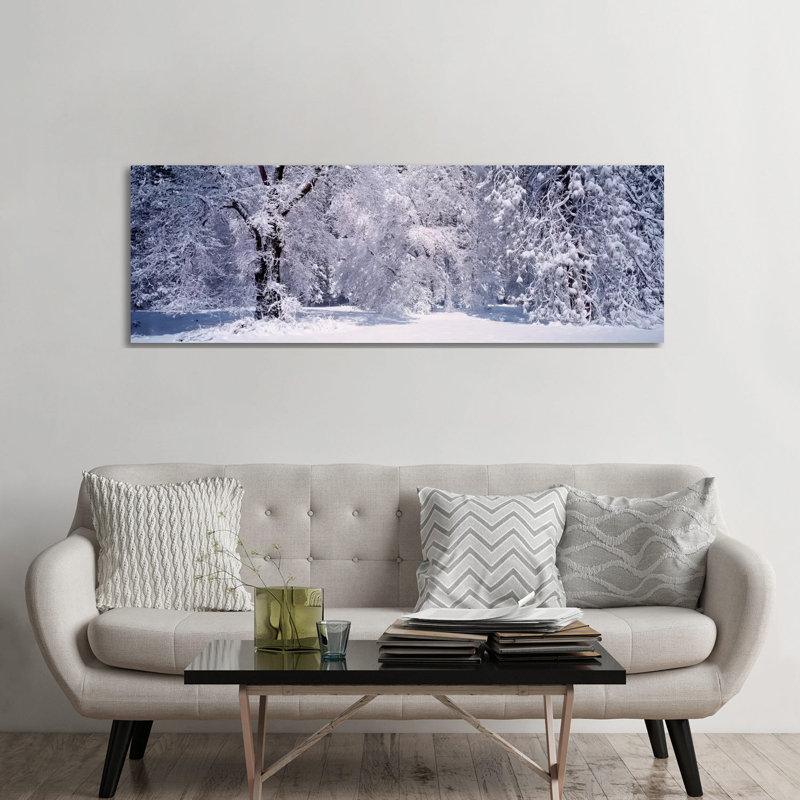Snowy Winter Landscape, Yosemite National Park, California, USA by Panoramic Images - Wrapped Canvas Panoramic Print