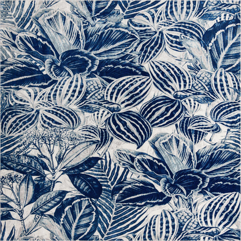 Herscher Floral Indoor Rug, Square 10'