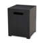 Support de réservoir multi-fonctionnel en fer utilisé comme table d'appoint Structure thermolaquée gris foncé sans assemblage l 15,33 po x P 19,95 po