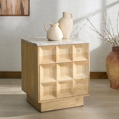 Paxter Marble Top 20" Nightstand