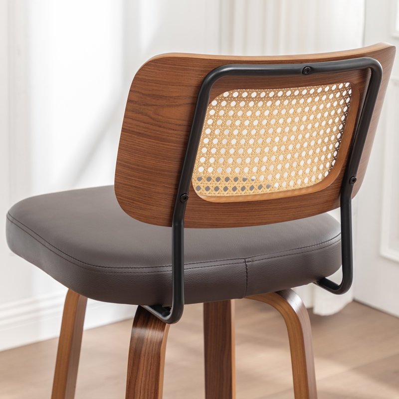 Swivel Bar Stool, Counter Stool (66.8cm Seat Height), Brown