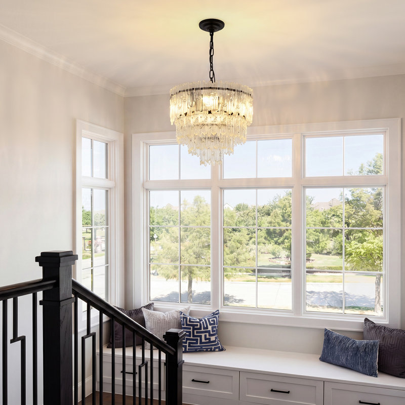 Chandelier, 31cm H 31cm W 36cm D, 4 Tiers
