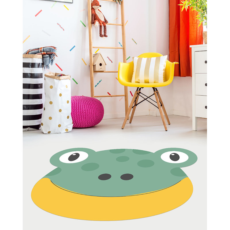 Rug in Green, Rectangle 82 x 100cm