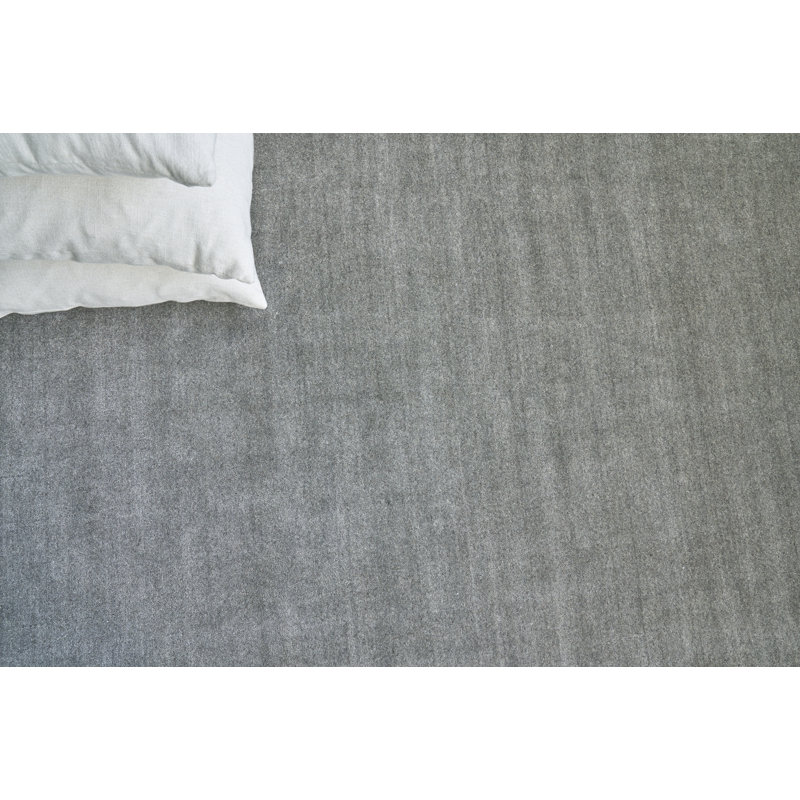 Sanctuary Handmade Synthetic/Wool Gray/Light Brown Area Rug, Rectangle 10' x 14'