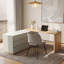 Bureau d'ordinateur en L avec table de bureau extensible avec 6 tiroirs l 47,2 po Talyiah