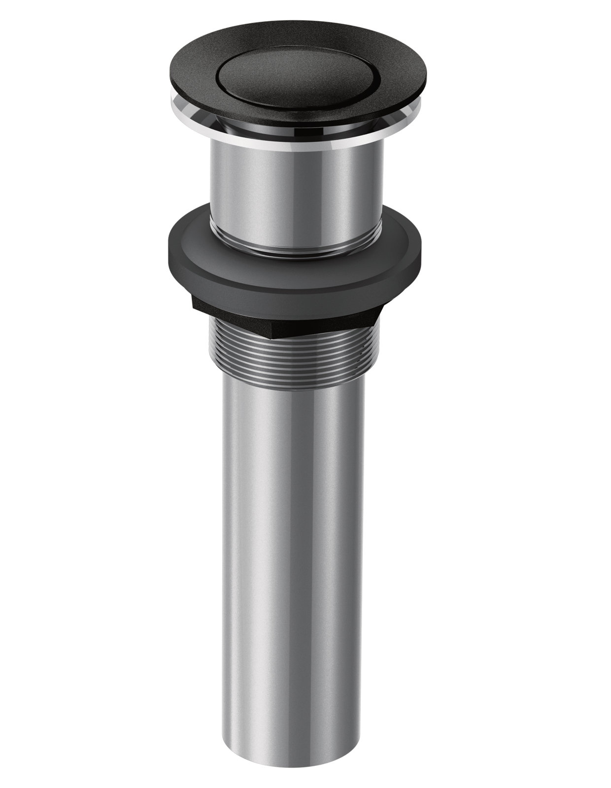 Moen® Push Button Drain Without Overflow, Matte Black