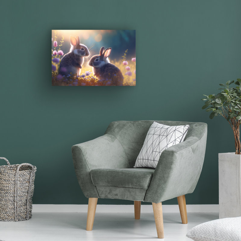 Animaux, animaux des bois 22 sur toile, H 12 po x l 19 po x P 2 po