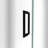 DreamLine Unidoor-LS 44 - 45 inch W x 72 inch H Frameless Hinged Shower Door in Matte Black-122120901-122846678