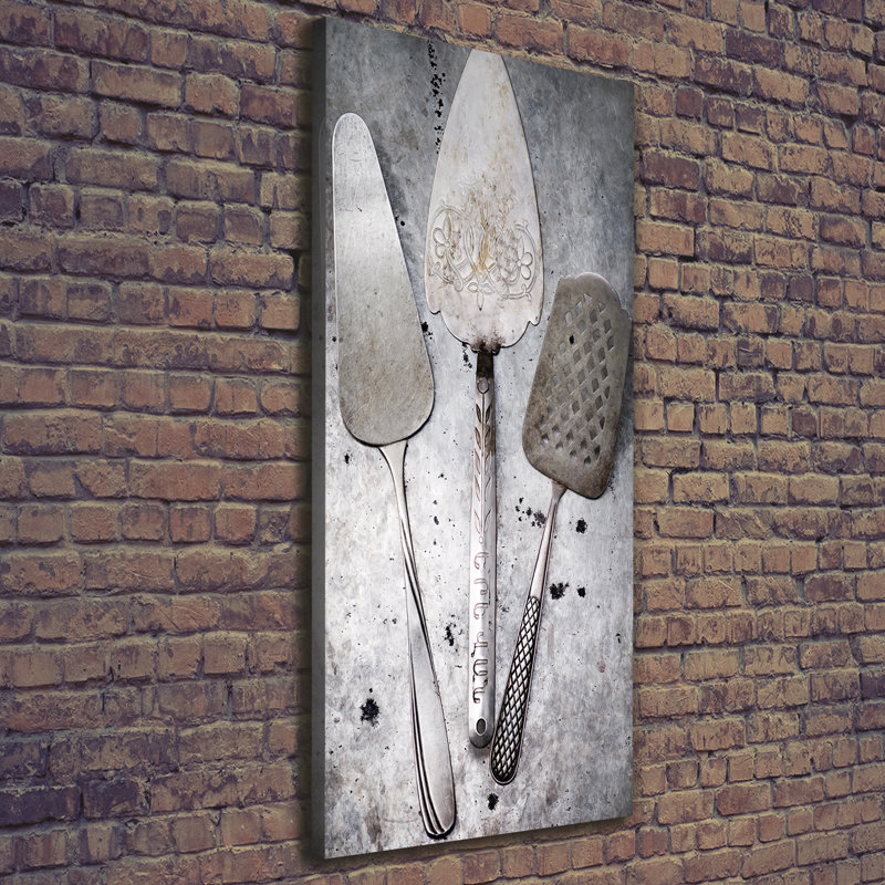 Metal Cutlery - Wrapped Canvas Print