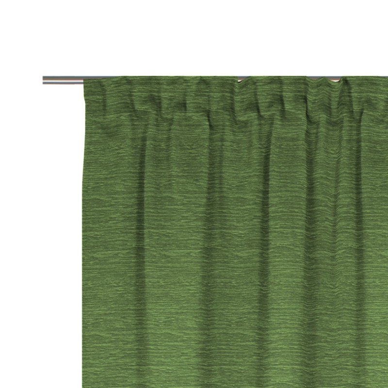 Breedlove Room Darkening Curtain, 245cm H x 132cm W, Dark green