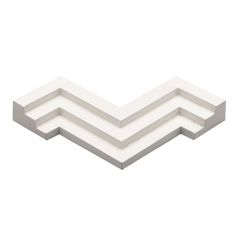 4.5" x 0.75" 3D Wall Panel in White