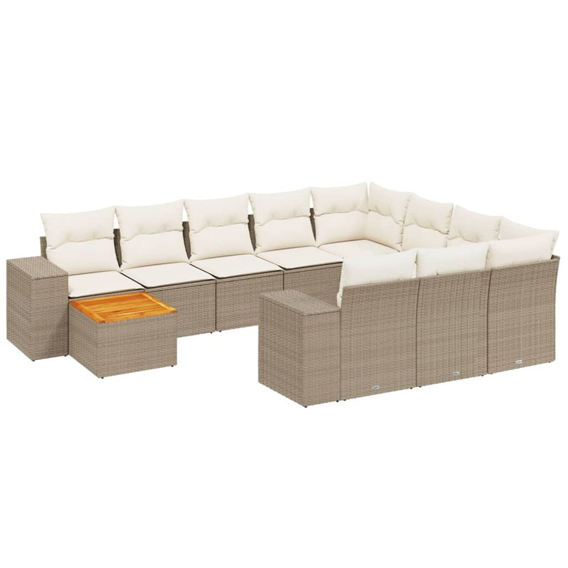 Ensemble de canapé de jardin Vidaxl beige
