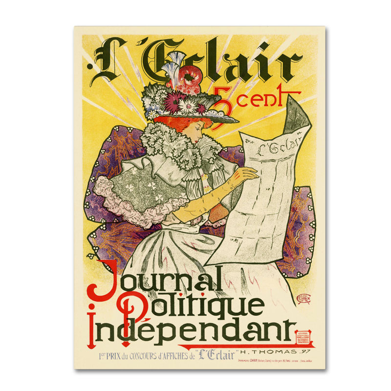 « ads publishing 7 », reproduction d’impression sur toile tendue, H 47 po x l 35 po