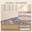 Tapis traditionnel en marbre à médaillon délavé, style persan, bleu marine, ivoire, or, vert et rose. Lavable à la machine, antidérapant, à poils courts, pour l'intérieur et l'extérieur, adapté aux animaux domestiques. Convient au salon, à la chambre à coucher, à la salle à manger, à l'entrée, au corridor et au bureau.-1619398509
