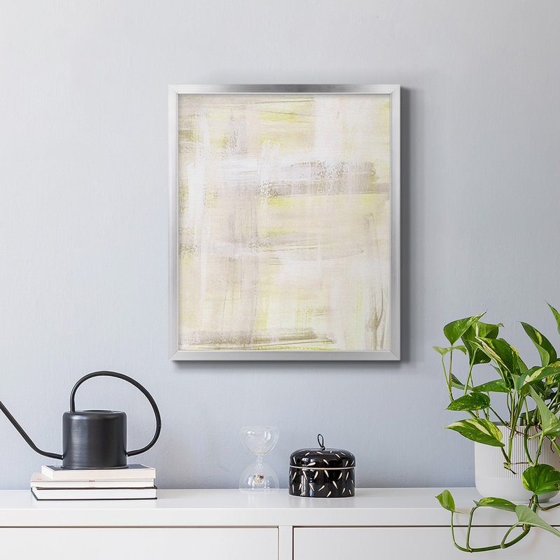 «On a Sunbeam I», toile encadrée de qualité supérieure - prête à être accrochée, Argent, H 24 po x l 20 po