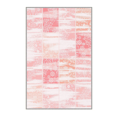 Stylish Woven Carpet, 5.6 x 7.5 Feet, 100% Polyester, 0.3 in Pile Height | Antibacterial, Non-Slip PVC Felt Dot Underside, Machine Washable | 3D Digital Printing, Durable & Easy to Maintain - Perfect for Any Room