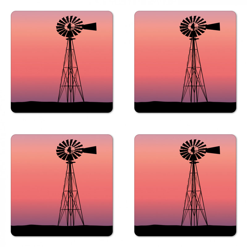 Square 4 Piece Coaster Set