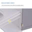 Atzimba 60cm Single Bathroom Vanity Base Only