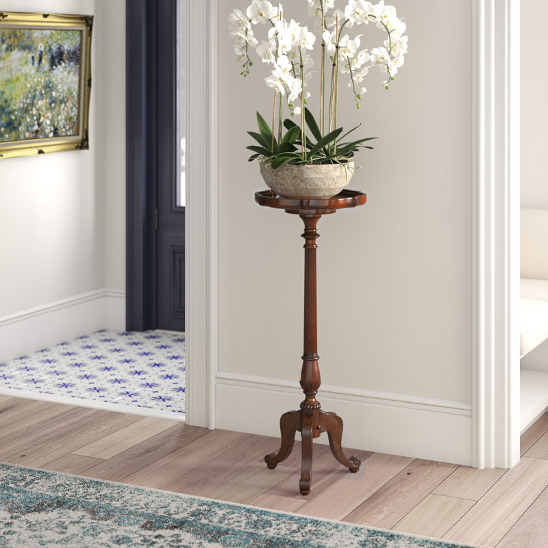 Crinole Plant Stand, Vintage Oak
