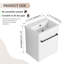 Meuble-lavabo simple 18 po avec plateau en céramique-115143618