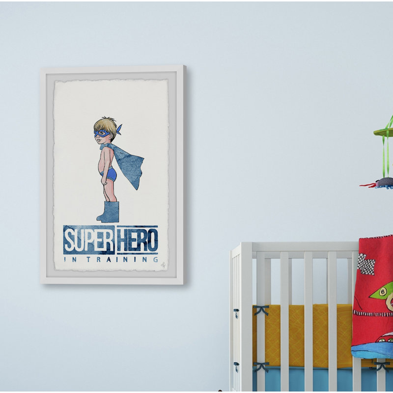 «Petit super-héros en formation» par Yandel, H 18 po x l 12 po x P 1,5 po