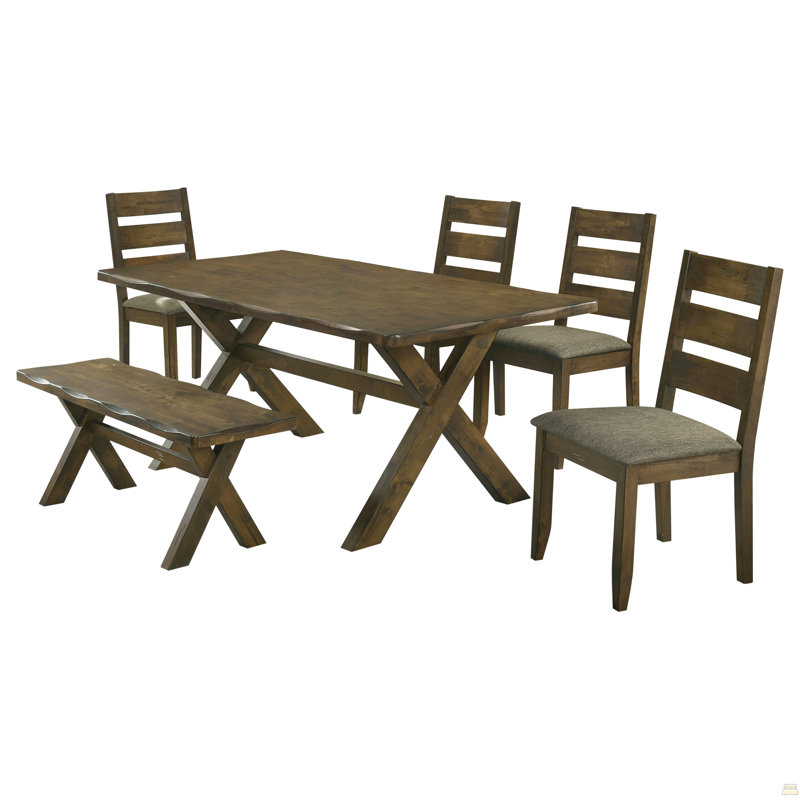 Ensemble de salle à manger 7 pièces 7 pièces, 7 pièces : table, 6 chaises