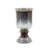 Glass Handmade Turned Style Pillar Hurricane Lamp with Smoked Glass Finish-1442586930