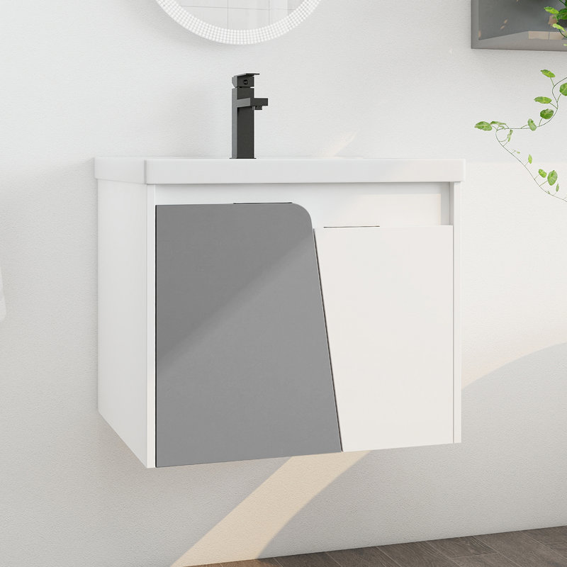 Meuble-lavabo simple 23,8 po avec plateau en céramique Klark