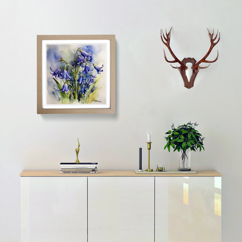 Single Picture Frame Print on Wood, Oak