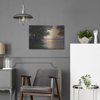  «Sunrise At Norris Lake» par Campbell Frost, art mural en métal, 24 po x 16 po