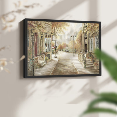 City Café -Framed Print - Restickable