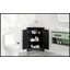 Armoire de rangement triangulaire noire avec tablettes réglables-1090583172