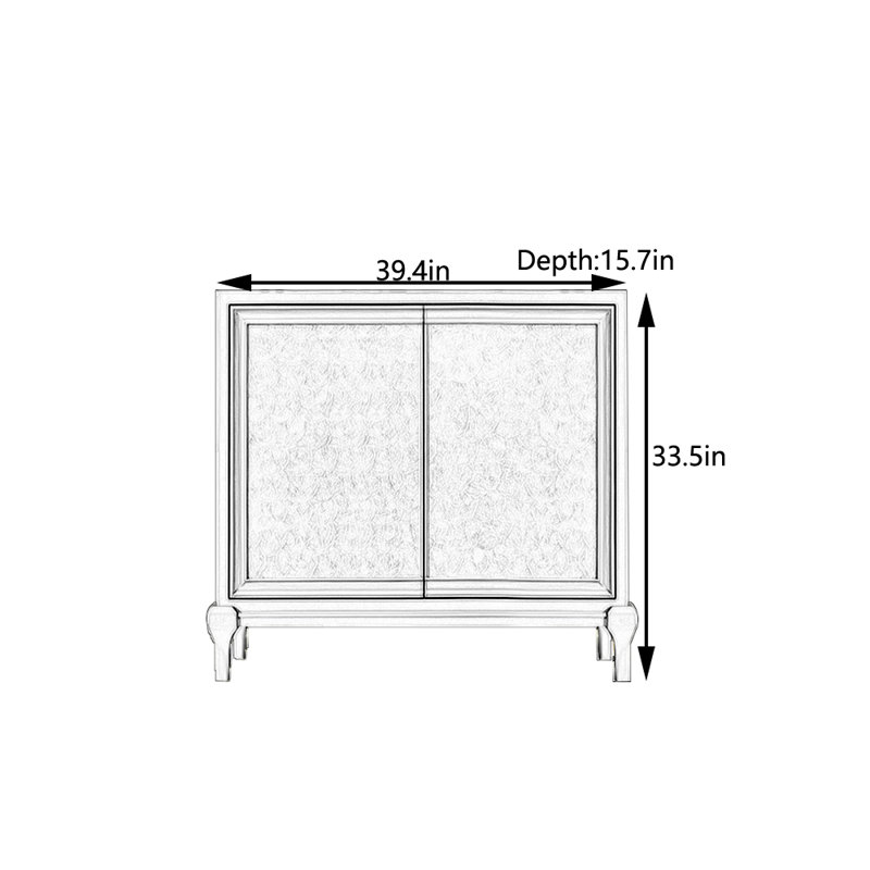 Modern       Minimalist       Sideboard, Gold