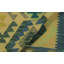 Tapis vert clair / bleu en laine Kilim fabriqué à la main de conception unique Sinclair