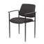 Chaise empilable Jill Diamond, dossier carré, siège en cascade, crêpe noire