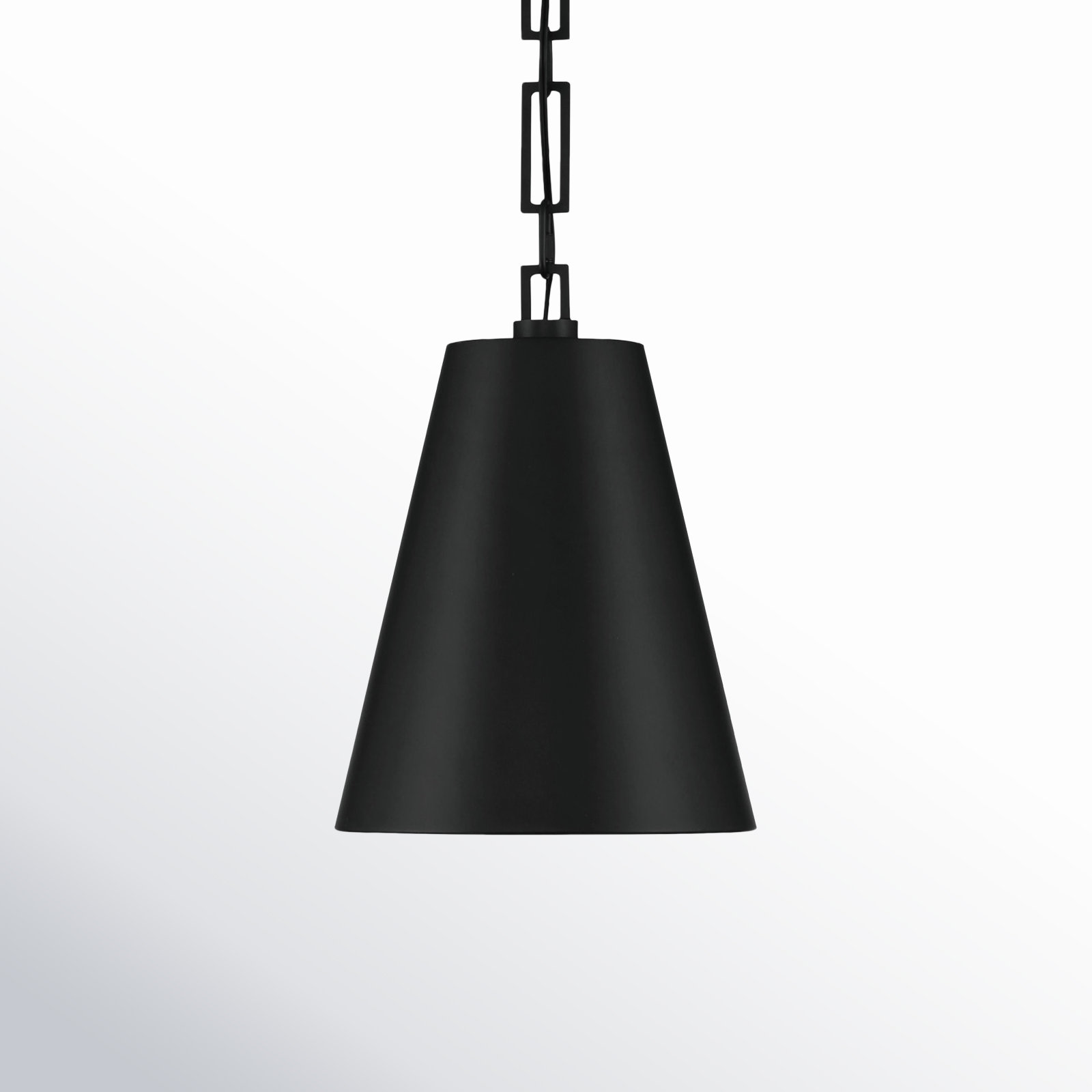 Altair 2 Light Iron Dimmable Pendant, Matte Black/Antique Gold